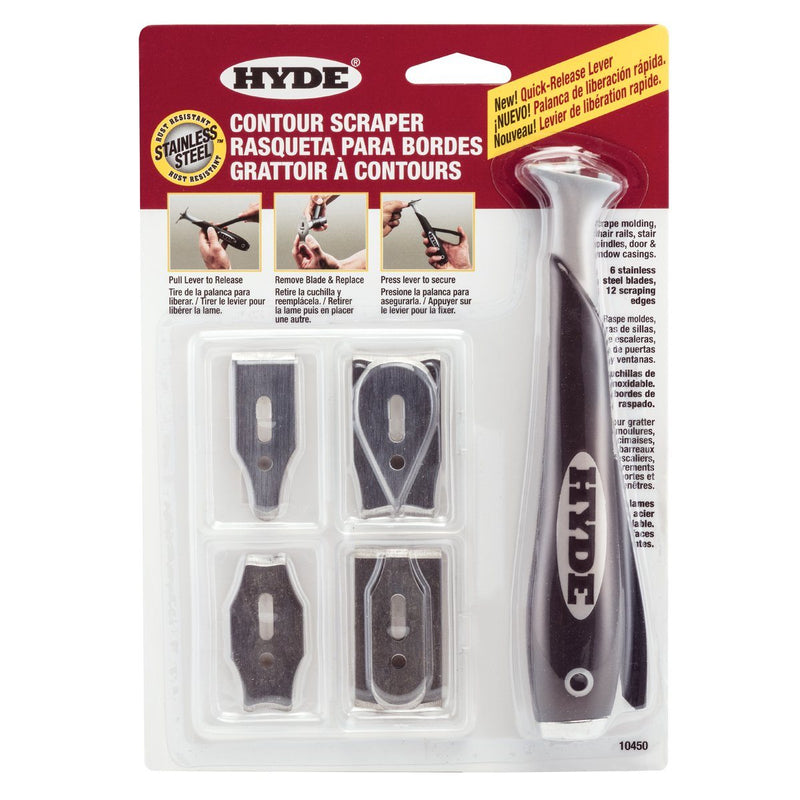 Hyde Contour Scraper Kit with 6 Blade | White’s Paint